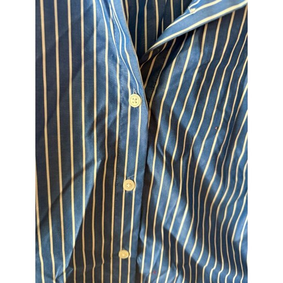 Tommy Hilfiger women’s size large blue and white striped top - Picture 3 of 7